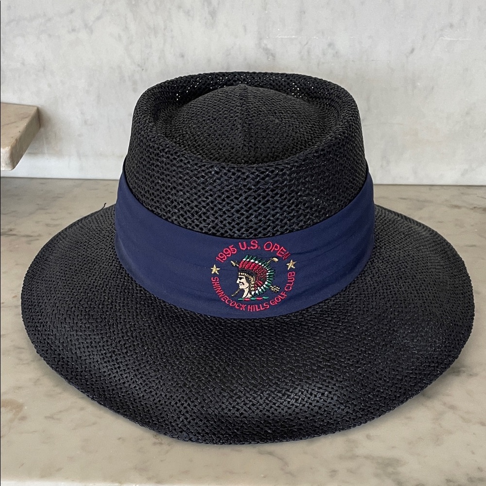 FIRETHORN Women's 1995 US Open Shinnecock Hills Golf Club Straw Hat RARE